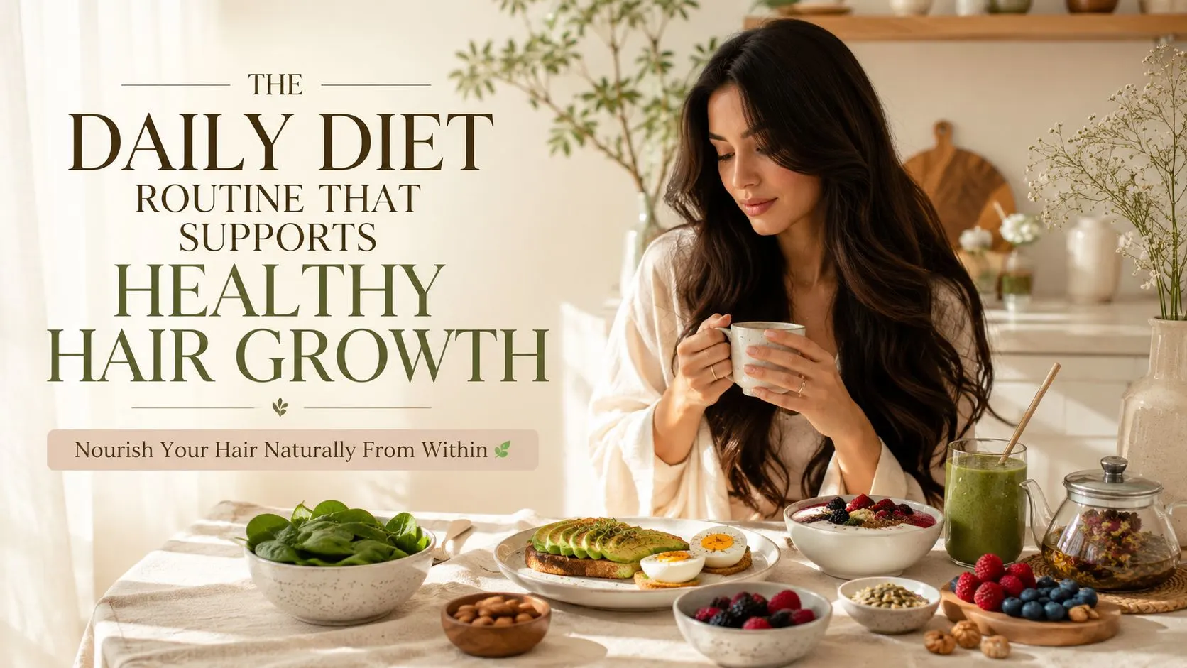 The Daily Diet Routine That Supports Healthy Hair Growth 🌿