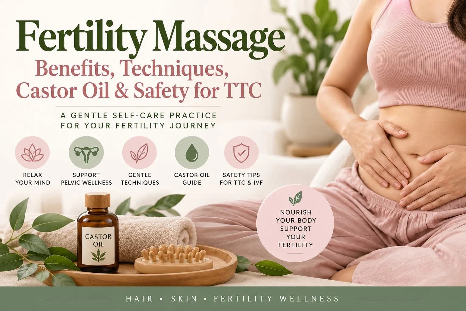 Fertility Massage: Benefits, Techniques, Castor Oil & Safety for TTC